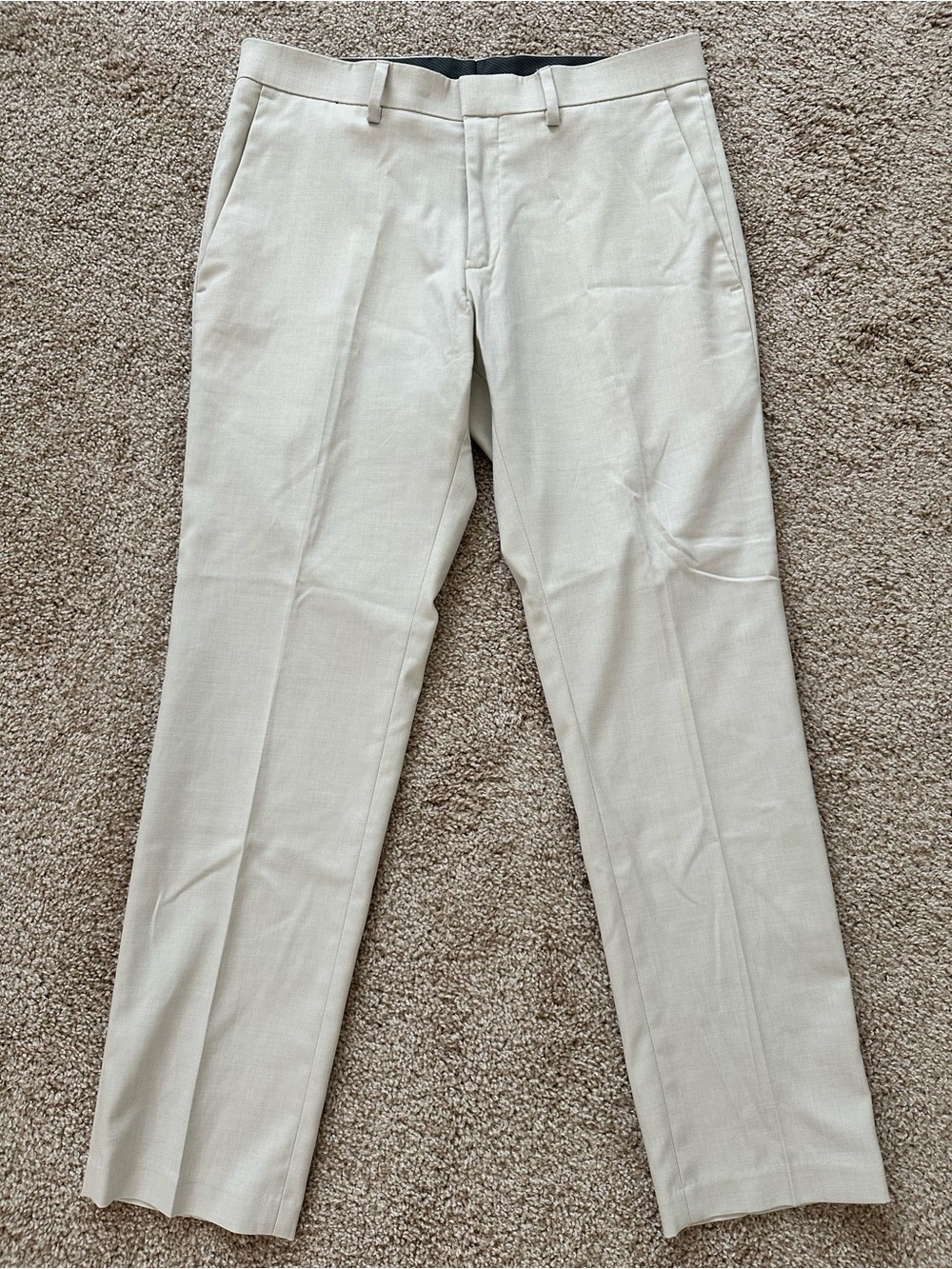 Kenneth Cole Men's Light Beige Dress Pants - Size 32x29